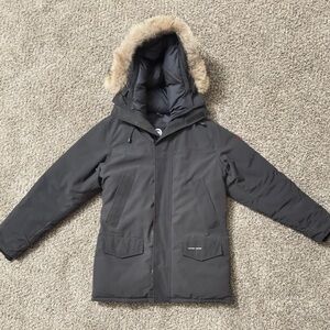 Canada Goose Gray Ski Parka with Fur Hood